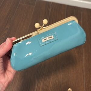 Miu Miu GWP Blue Clutch Wristlet/crossbody